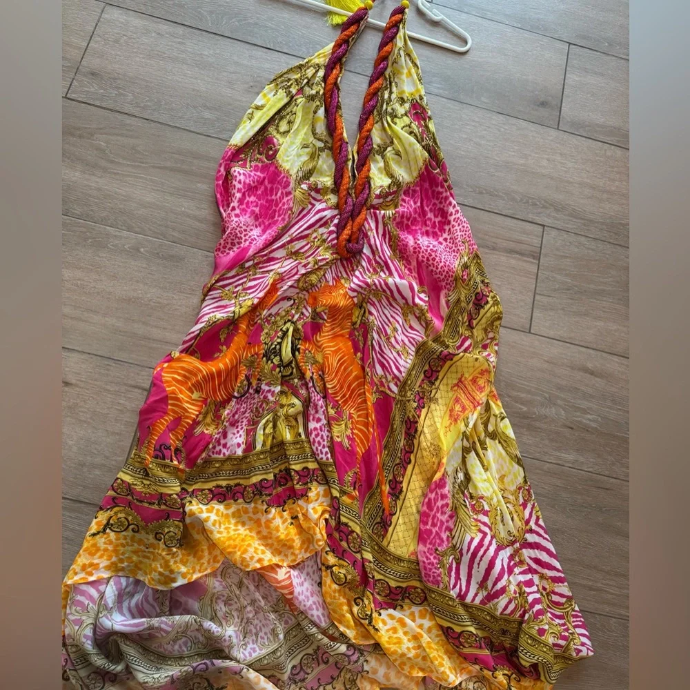 Shahida Parides Vibrant Silk Maxi Dress - Picture 4 of 9